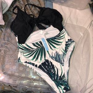 Brand new with tags cupshe one piece cut out bathing suit